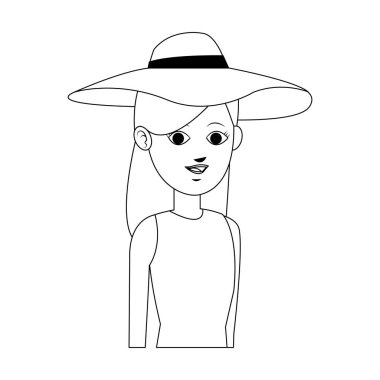 kadın karikatür simgesi