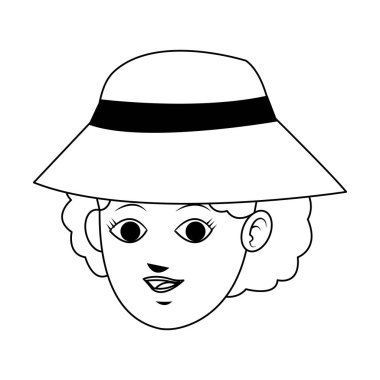 kadın karikatür simgesi