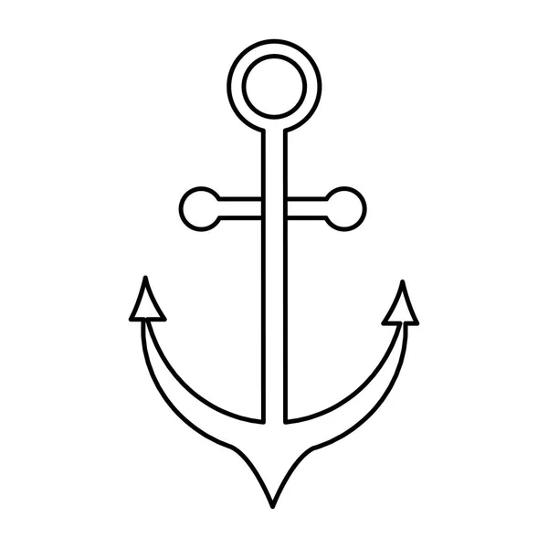 Immagine icona di ancoraggio — Vettoriale Stock