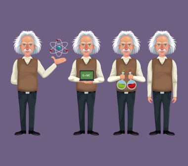 set karakter bilim adamı fiziksel donanım laboratuvar