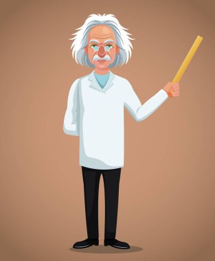 karakter bilim adamı fiziksel tutarak cetvel