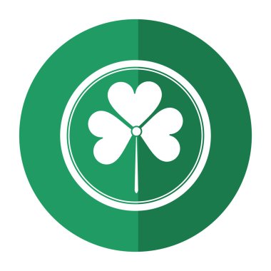St patricks günü shamrock gölge
