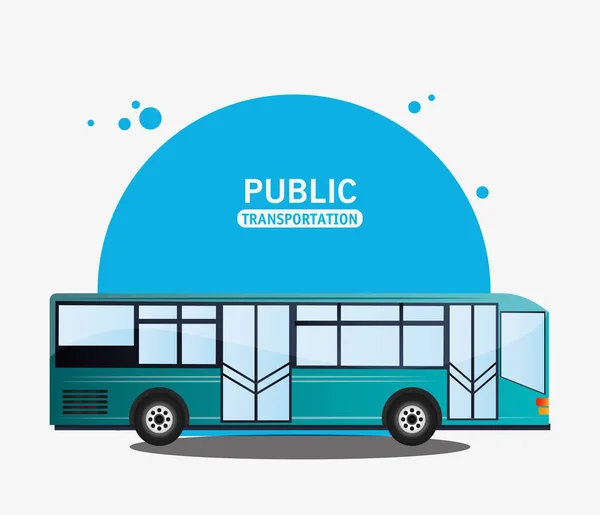 Autobús de transporte público moderno — Vector de stock