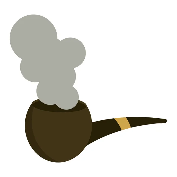 San Patricio día humo de pipa de tabaco — Vector de stock