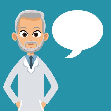 Doktor profesyonel kabarcık konuşma