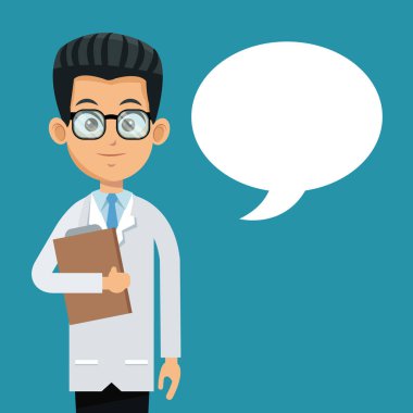 Doktor profesyonel kabarcık konuşma