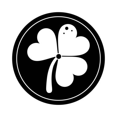 St patricks günü altın yonca piktogram