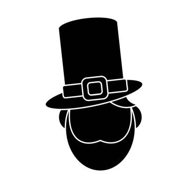 St patricks günü yüz cin piktogram