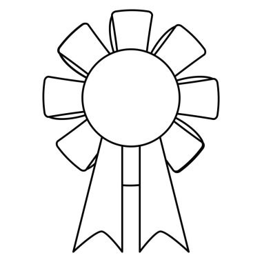 St patricks günü rozet süsleme simgesi ince çizgi