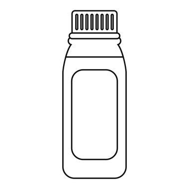 şişe tıp healhy bakım simgesi ince çizgi