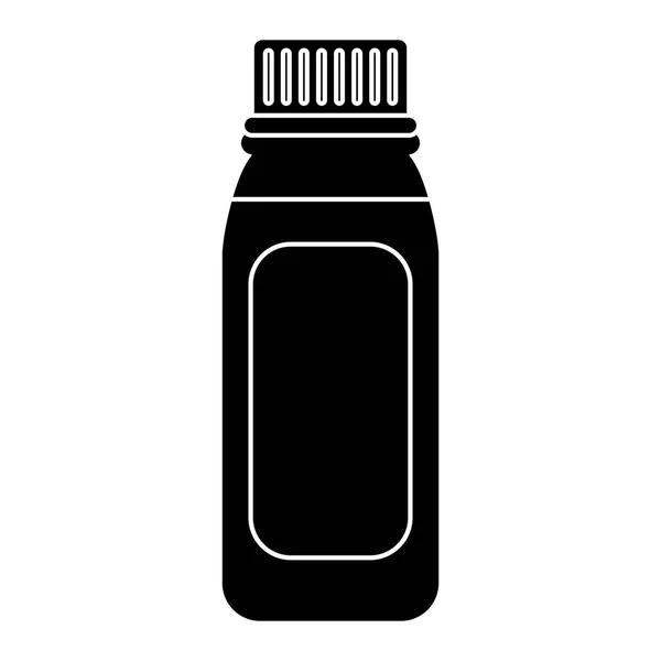 Fles geneeskunde healhy zorg pictogram pictogram — Stockvector