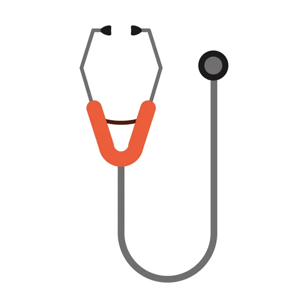 Equipo estetoscopio icono médico — Vector de stock