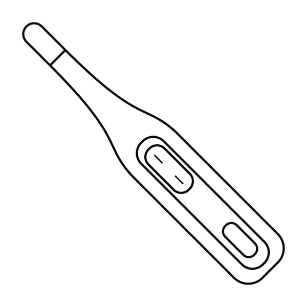 Termometr cyfrowy ikona medycznych cienka linia — Wektor stockowy