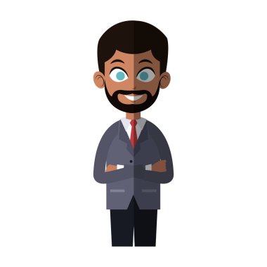 İşadamı çizgi film simgesi