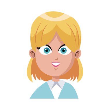 iş kadını çizgi film simgesi