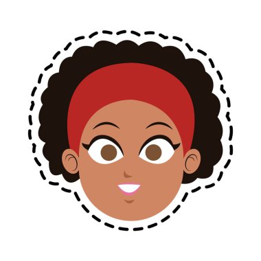 kadın karikatür simgesi