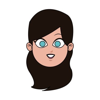 kadın karikatür simgesi