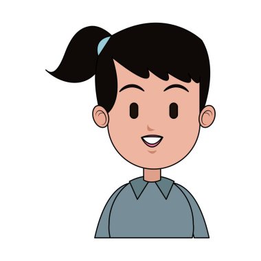 kadın karikatür simgesi