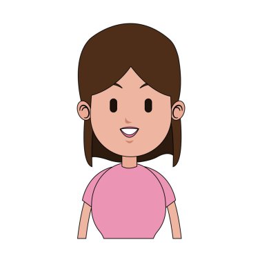 kadın karikatür simgesi