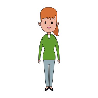 kadın karikatür simgesi