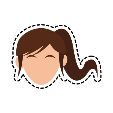 kadın yüzü simgesi