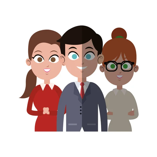 Icône de dessin animé des gens d'affaires — Image vectorielle
