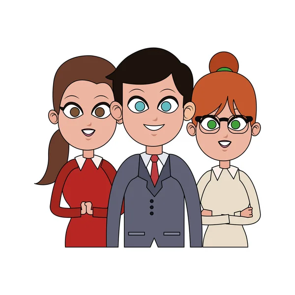 Icono de dibujos animados de empresarios — Vector de stock