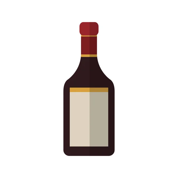 Icône bouteille de vin — Image vectorielle