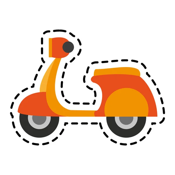 Ikona motocykl skuter — Wektor stockowy