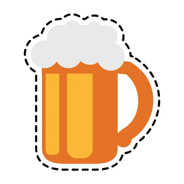 Bier drinken icoon — Stockvector