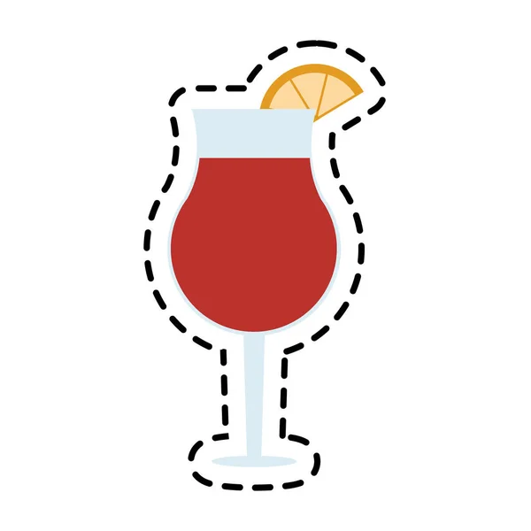 Cocktail drink icon — Stock Vector