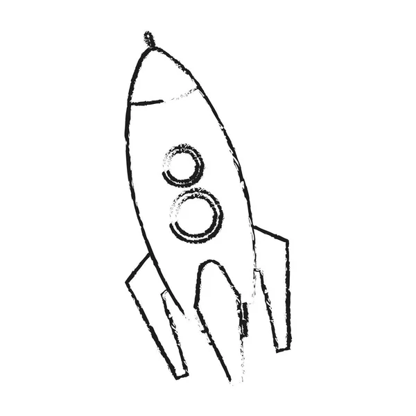 Значок космической ракеты — стоковый вектор