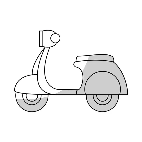 Scooter icono de la moto — Archivo Imágenes Vectoriales