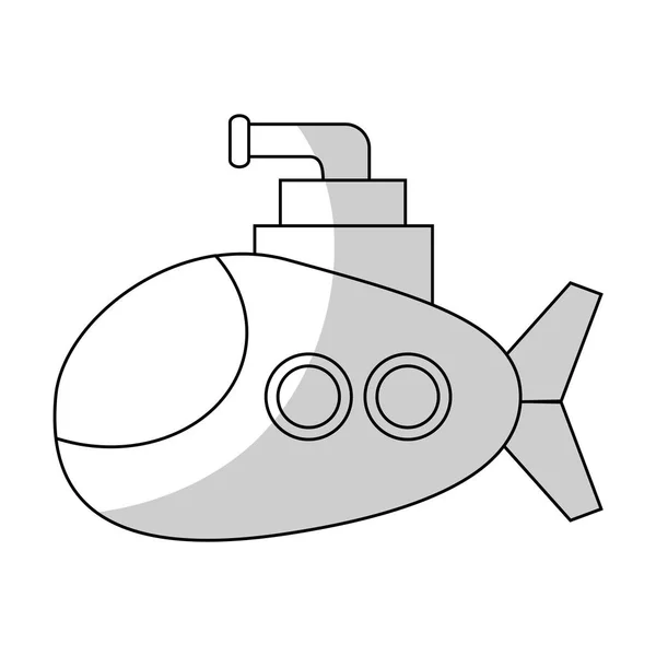 Submarine vehicle icon — Stock Vector