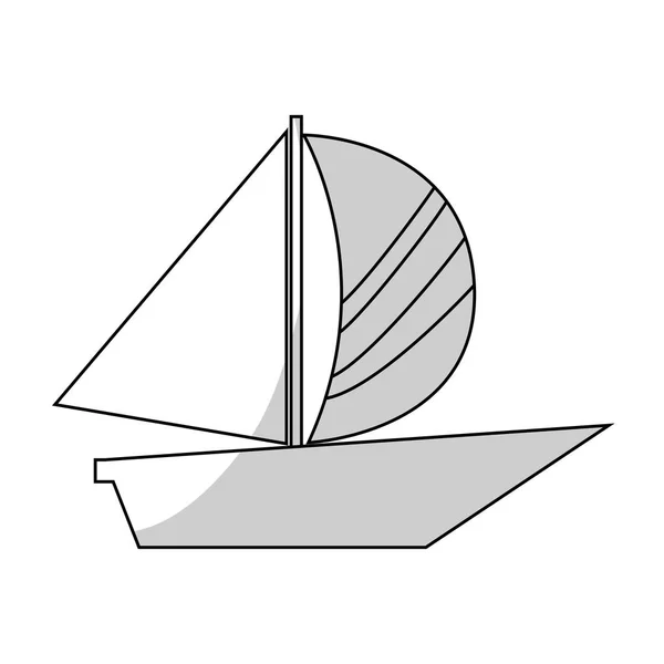 帆船图标图像 — 图库矢量图片