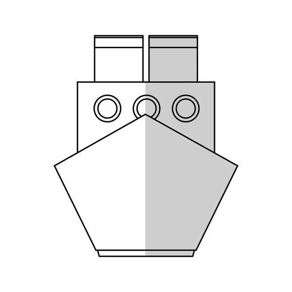 Ícone de navio de carga — Vetor de Stock