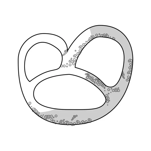 Pretzel pictogram afbeelding — Stockvector