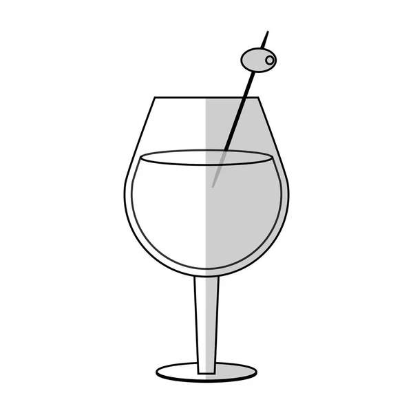 Cocktail drinken pictogram — Stockvector