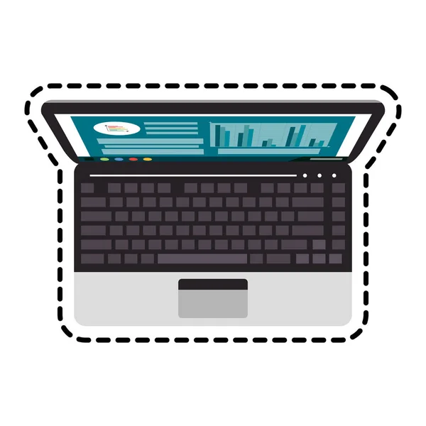 Laptop-Ikone — Stockvektor