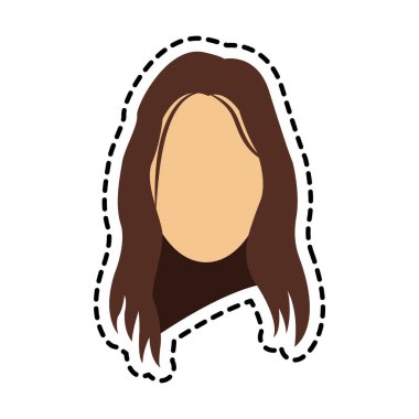 kadın yüzü simgesi