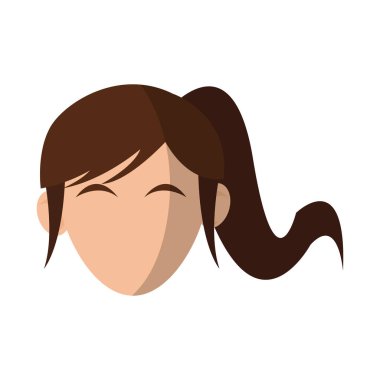 kadın karikatür simgesi