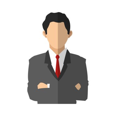 İşadamı çizgi film simgesi