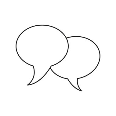 kabarcık konuşma iletişim iletişim ince çizgi