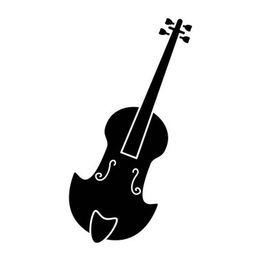 Klasik müzik enstrüman piktogram keman