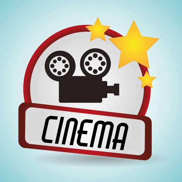 Cinema filme câmera filme projetor — Vetor de Stock