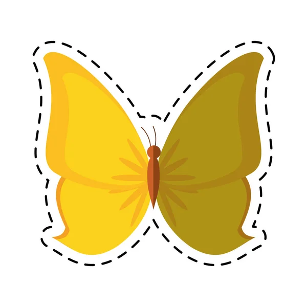 Dessin animé papillon animal insecte mouche — Image vectorielle