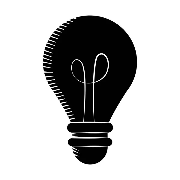 Glühbirne Kreativität Innovation Piktogramm — Stockvektor