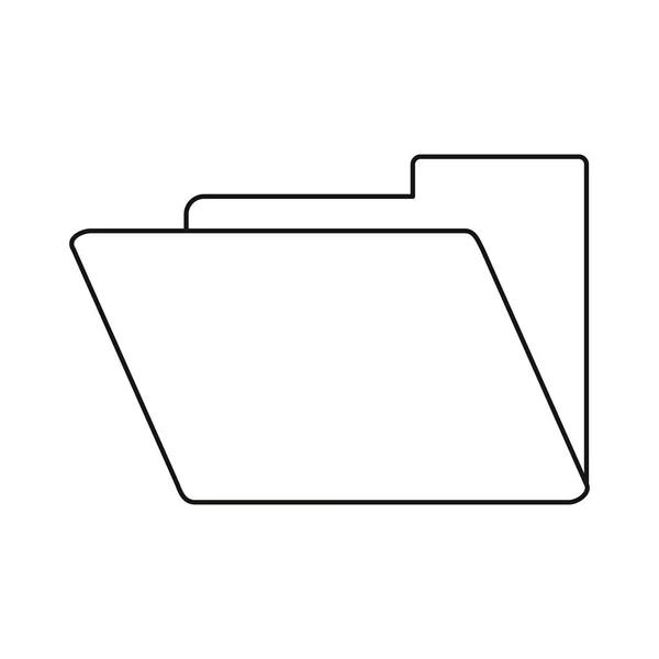 Carpeta archivo archivo archivo icono línea delgada — Vector de stock