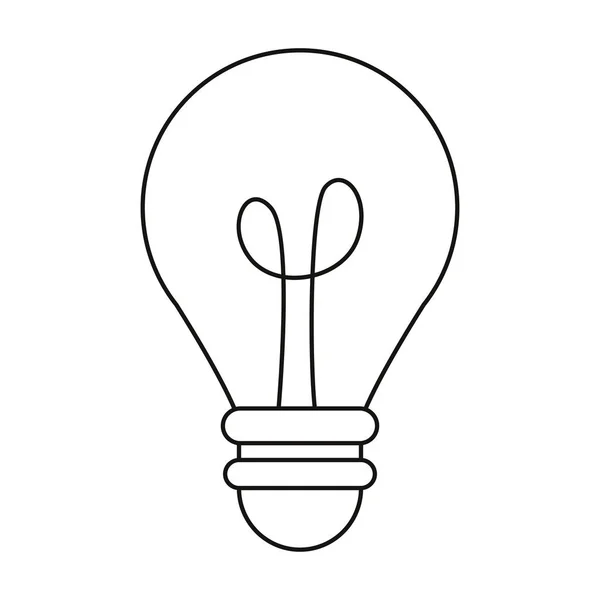 Glühbirne Licht Kreativität Innovation dünne Linie — Stockvektor