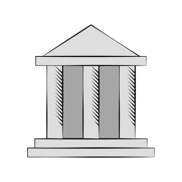 Building bank financial money — Stock Vector